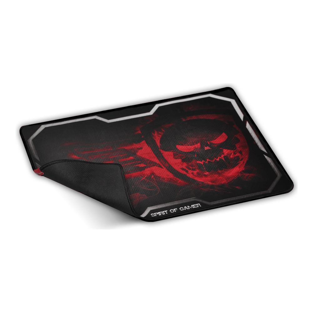 Smokey Skull Nero, Rosso tappetino per mouse - Foto 1