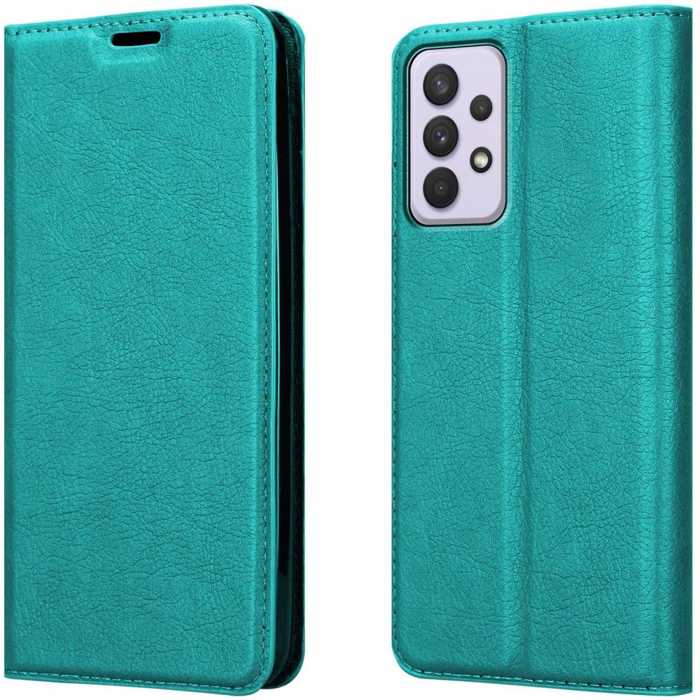 Custodia Compatibile Con Samsung Galaxy A33 5g In Turchese Petrolio - Coperchio Protettiva Con Chiusura Magnetica, Funzione Stand E Tasca Per Le Carte - Foto 8