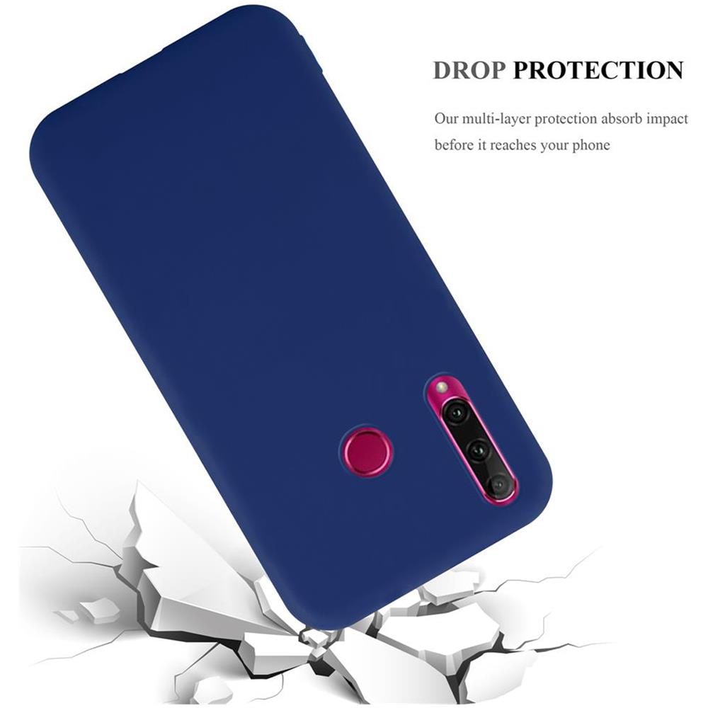 Custodia Compatibile Con Honor 10i / 20i / 20 Lite / Huawei Enjoy 9s In Candy Blu Scuro - Coperchio Protettivo In Silicone Tpu Flessibile - Foto 1