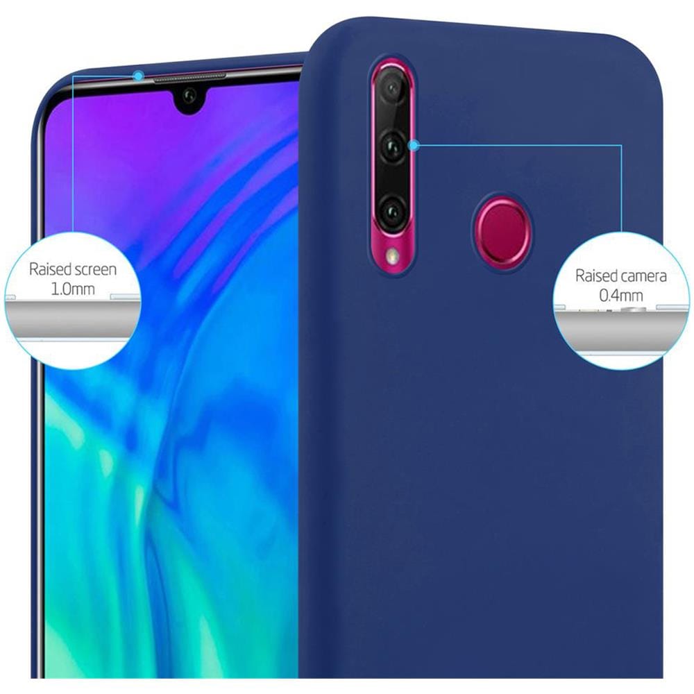 Custodia Compatibile Con Honor 10i / 20i / 20 Lite / Huawei Enjoy 9s In Candy Blu Scuro - Coperchio Protettivo In Silicone Tpu Flessibile - Foto 2