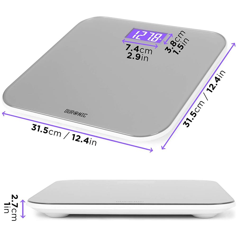 Pesapersone ad Alta Precisione BS603 Portata Massima 180 kg Schermo LCD Vetro - Foto 2