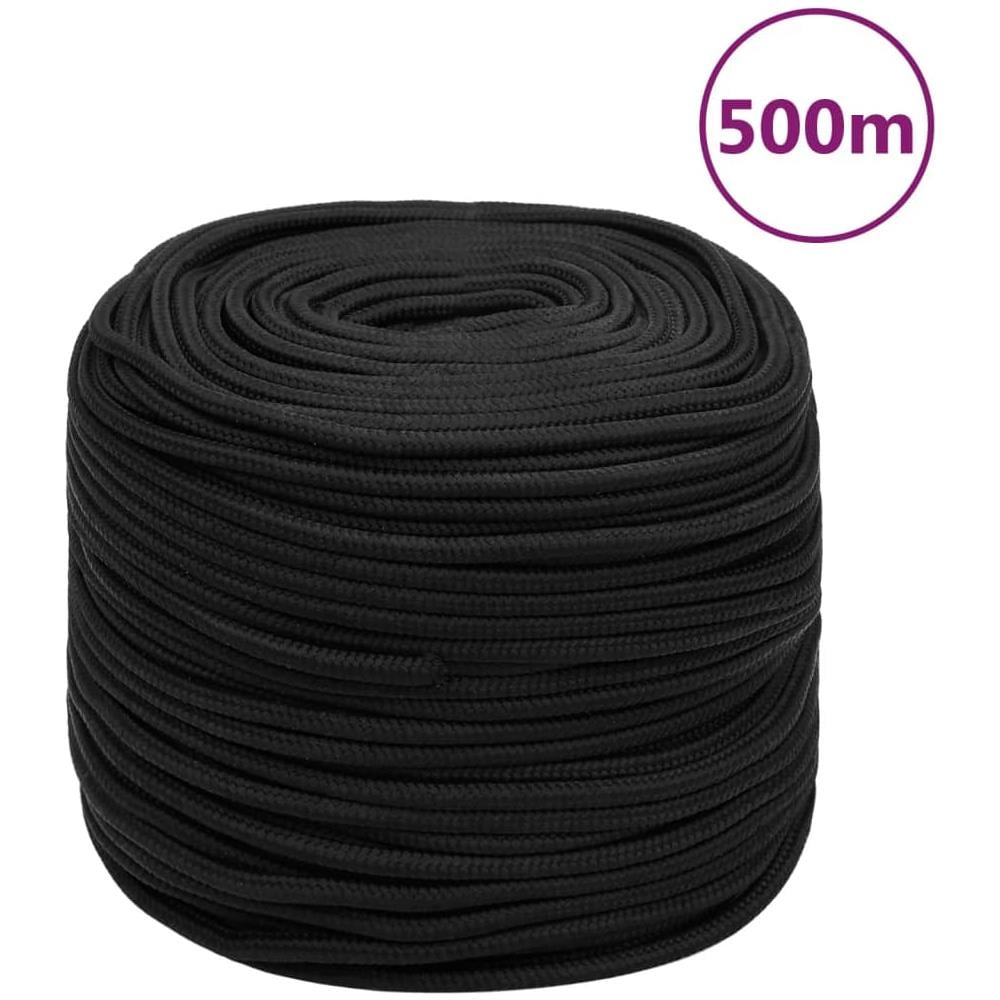 Corda Nautica Completamente Nera 6 mm 500 m in Polipropilene - Foto 1