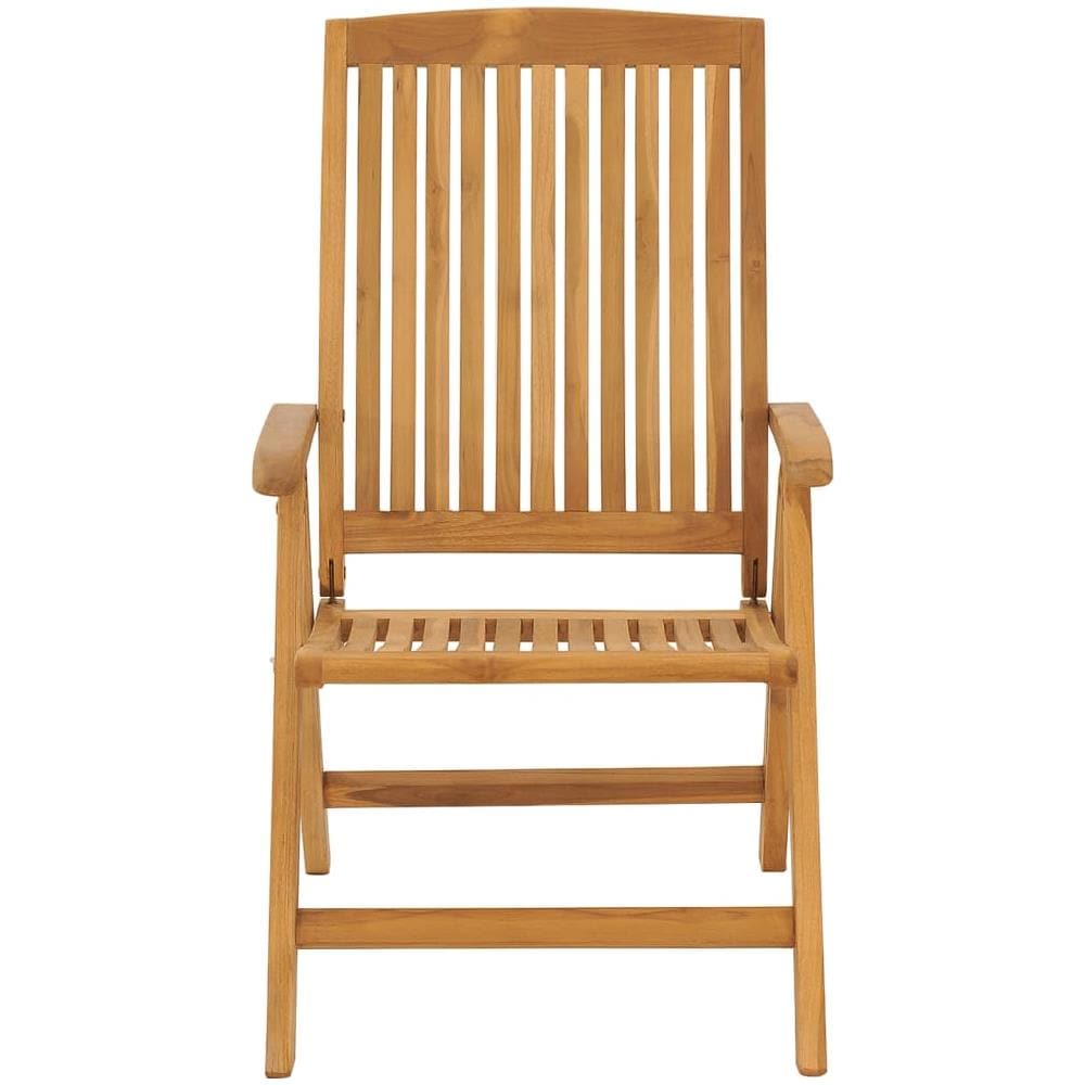 Sedie Da Giardino Reclinabili Con Cuscini 6 Pz In Legno Di Teak - Foto 9