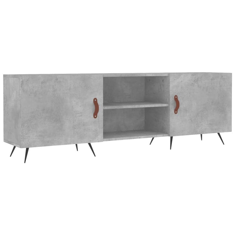 Mobile Porta Tv Grigio Cemento 150x30x50cm In Legno Multistrato - Foto 2