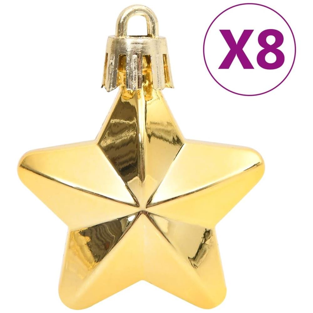 Set Palline Di Natale 111 Pz Oro In Polistirene - Foto 8