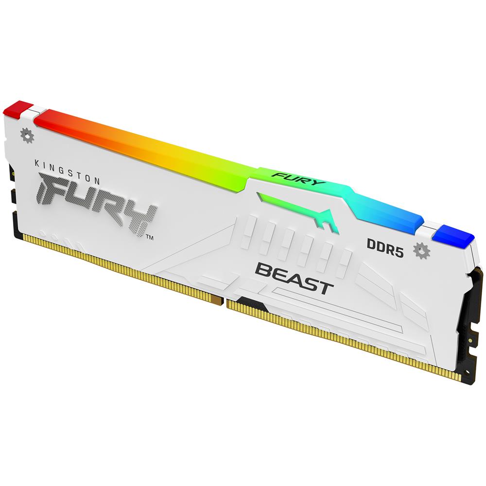 Memoria Dimm 16 GB (1 x16 GB) DDR5 6400 MHz CL32 Colore Bianco - Foto 1