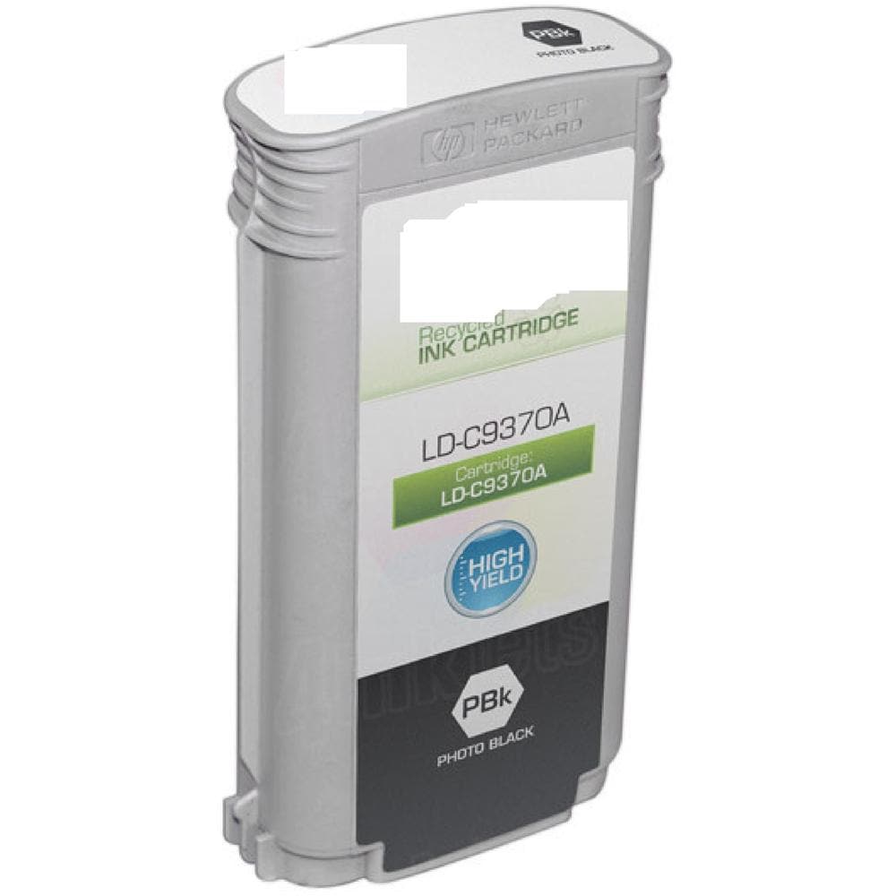 Cartuccia 72 C9370a Photo Black Compatibile Per Hp Designjet T1100, t1200, t1300, t2300 72 130ml Dye - Foto 1