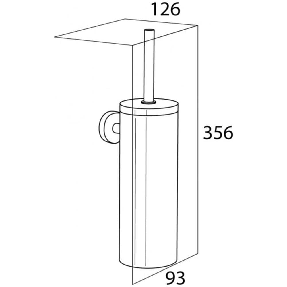 Scopino Per Water Wc Con Supporto Boston Cromo 309930346 - Foto 12