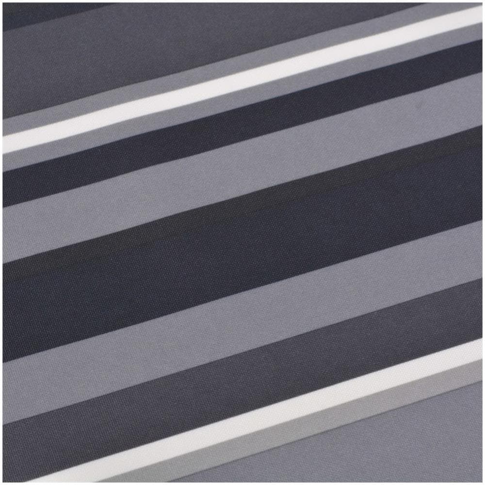 Tenda Da Balcone In Tessuto Oxford 90x400 Cm Grigia A Strisce - Foto 2