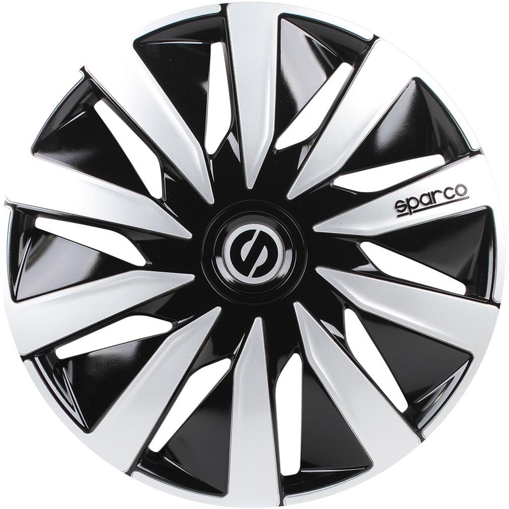 Spc1391bksv Copricerchi Lazio, Nero / argento Set Da 4, 13"" - Foto 2