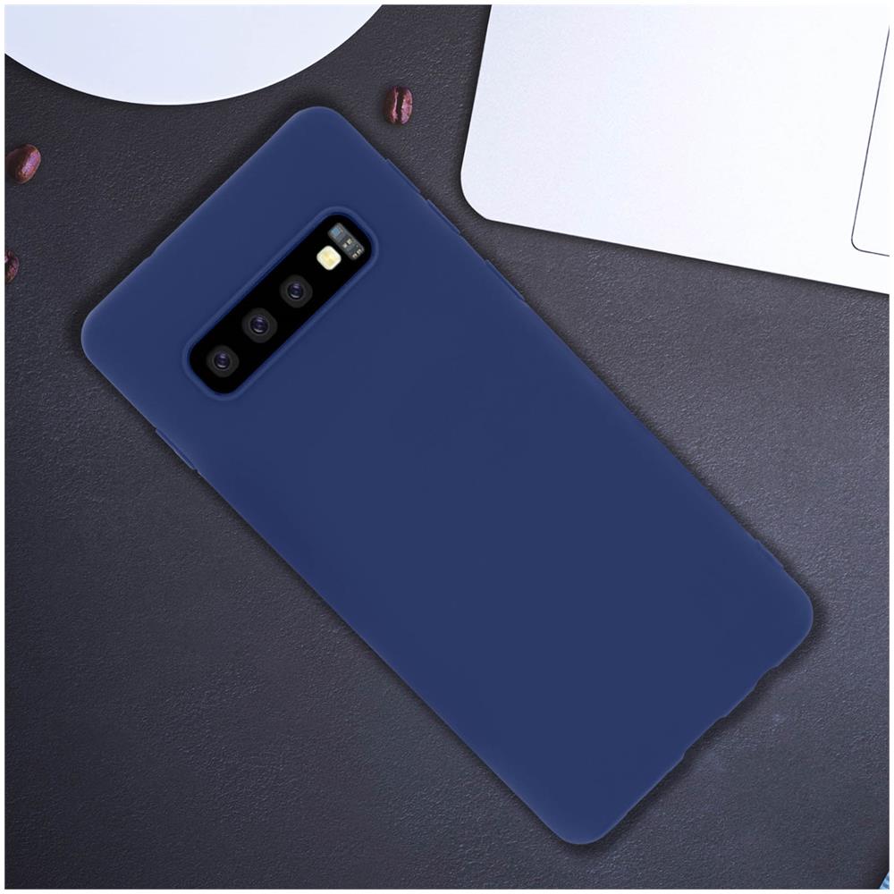 Cover Samsung Galaxy S10 Silicone Gel Morbido Soft Touch - Blu - Foto 2
