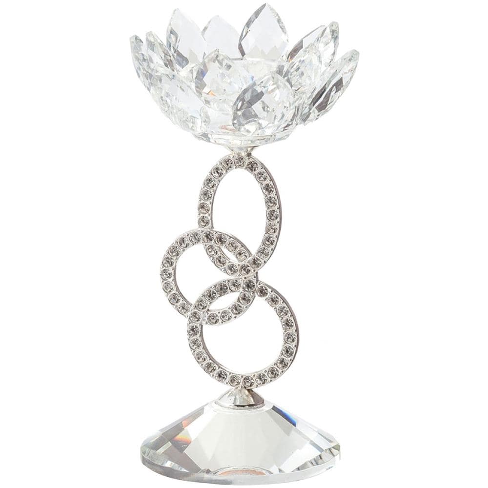 Candelabro Argento 7,5x7,5 17 Cm Oviedo - Foto 1