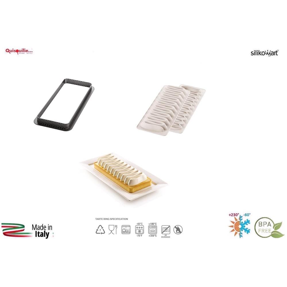 Vague Kit Stampi In Silicone 26.5 X 10,5 X 2 + Supporto Plastica Qualità Professionale - Foto 1