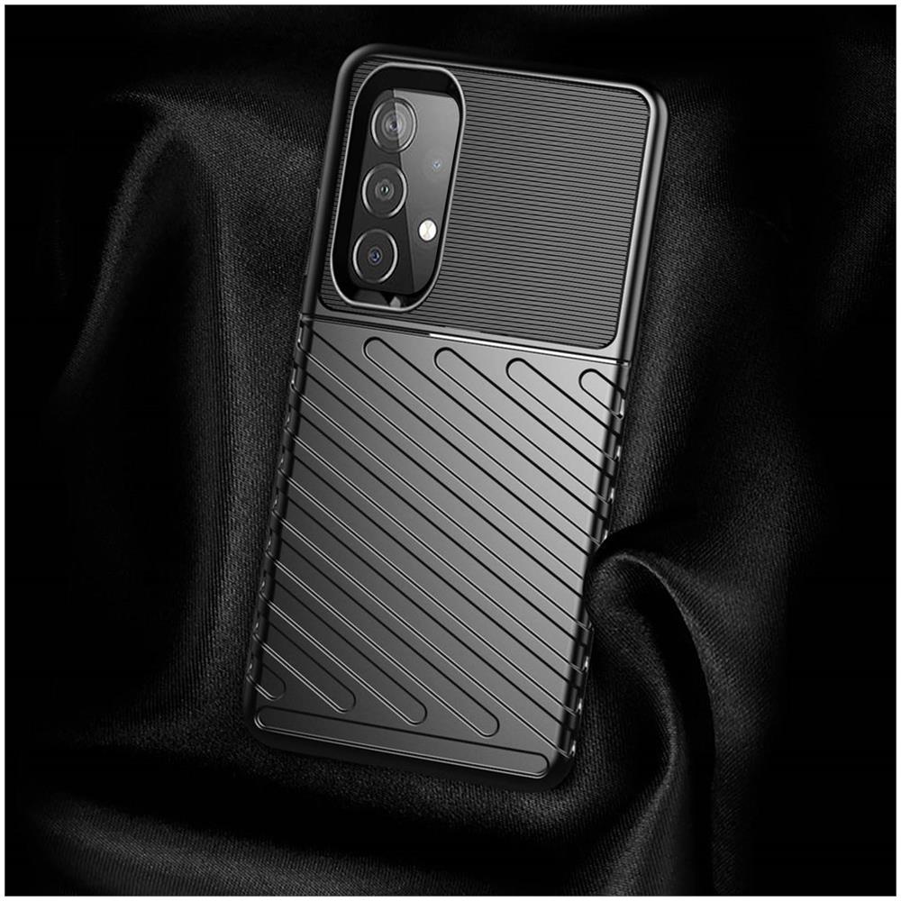 Cover Per Samsung Galaxy A52 Resistente Nera Bordi Fotocamera E Schermo Rialzati - Foto 2