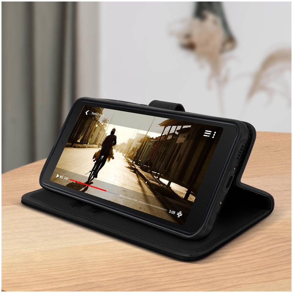 Custodia Samsung Galaxy Xcover 5 Protezione Portacarte Funzione Supporto Nera - Foto 2