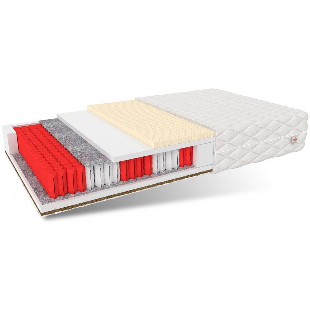 Materasso A Molle Multipocket Forgia Max 140 X 200 - H3 Medio Rigido / H5 Molto Rigido - Lattice, Cocco - Foto 1