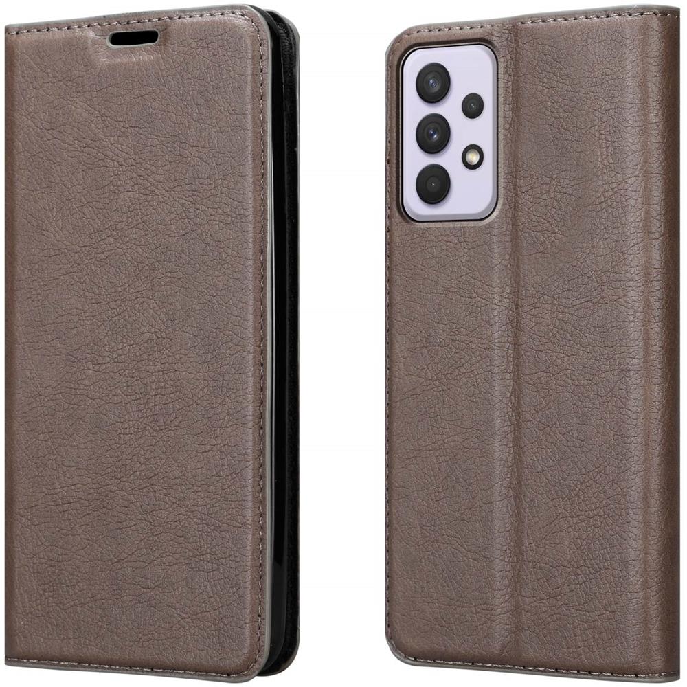 Custodia Compatibile Con Samsung Galaxy A33 5g In Bruno Caffè - Coperchio Protettiva Con Chiusura Magnetica, Funzione Stand E Tasca Per Le Carte - Foto 8