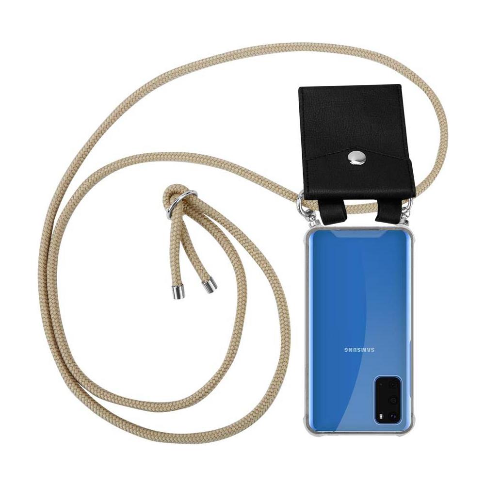 Catena Di Telefoni Cellulari Compatibile Con Samsung Galaxy S20 In Marrone Brillante - Coperchio Protettivo In Silicone Con Anelli D'argento, Cinturino In Corda E Custodia Staccabile - Foto 1