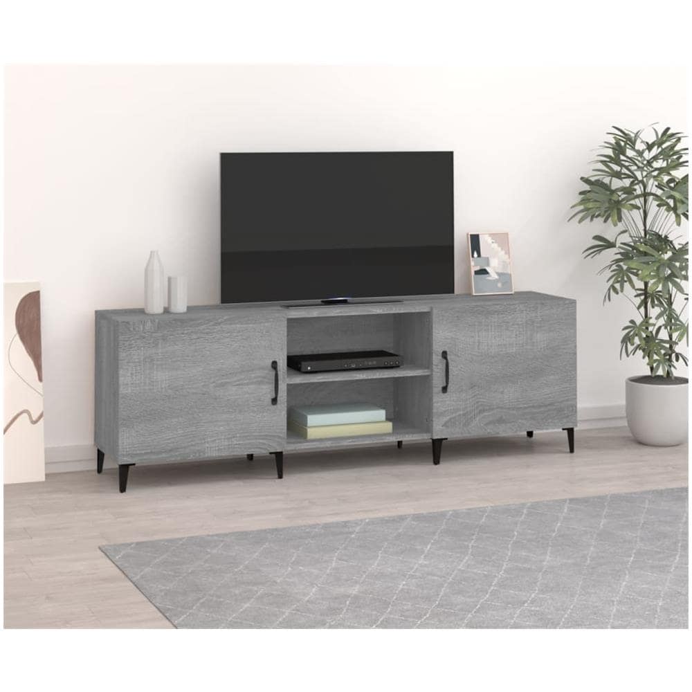 Mobile Porta Tv Grigio Sonoma 150x30x50 Cm In Legno Multistrato - Foto 1
