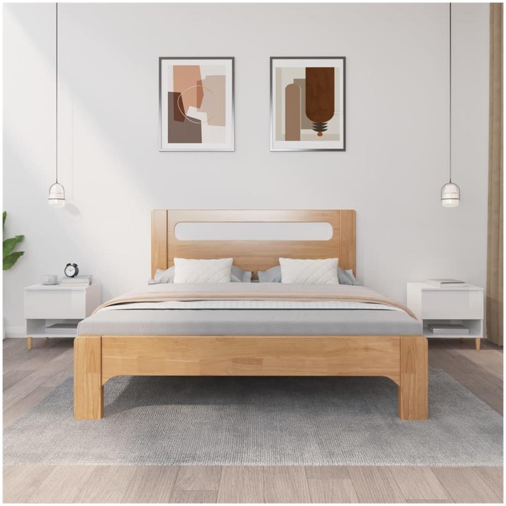 Comodini 2 Pz Bianco Lucido 50x46x50 Cm In Legno Multistrato - Foto 1