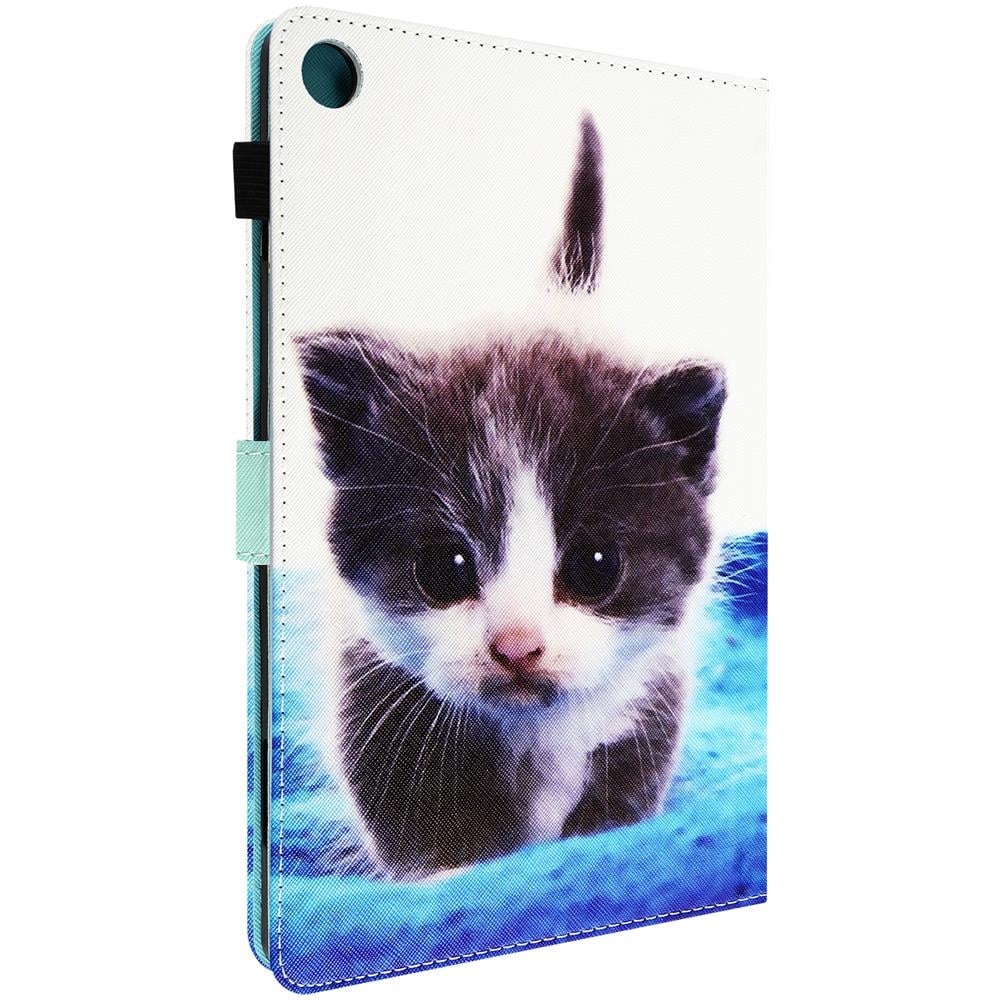 Custodia Folio Per Lenovo Tab M10 Gen 3, Con Linguetta Magnetica, Gattino - Foto 1