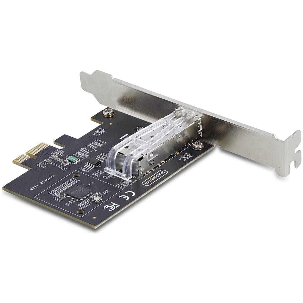 Scheda di Rete SFP GbE a 1 porta, PCIe 2.1 x1, Intel I210-IS, Controller 1GbE, 1000BASE rame /fibra ottica, NIC Gigabit Ethernet a porta singola, backplane desktop /server - Windows e Linux - Foto 2