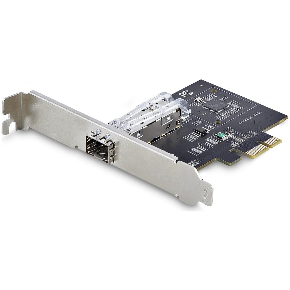 Scheda di Rete SFP GbE a 1 porta, PCIe 2.1 x1, Intel I210-IS, Controller 1GbE, 1000BASE rame /fibra ottica, NIC Gigabit Ethernet a porta singola, backplane desktop /server - Windows e Linux - Foto 1