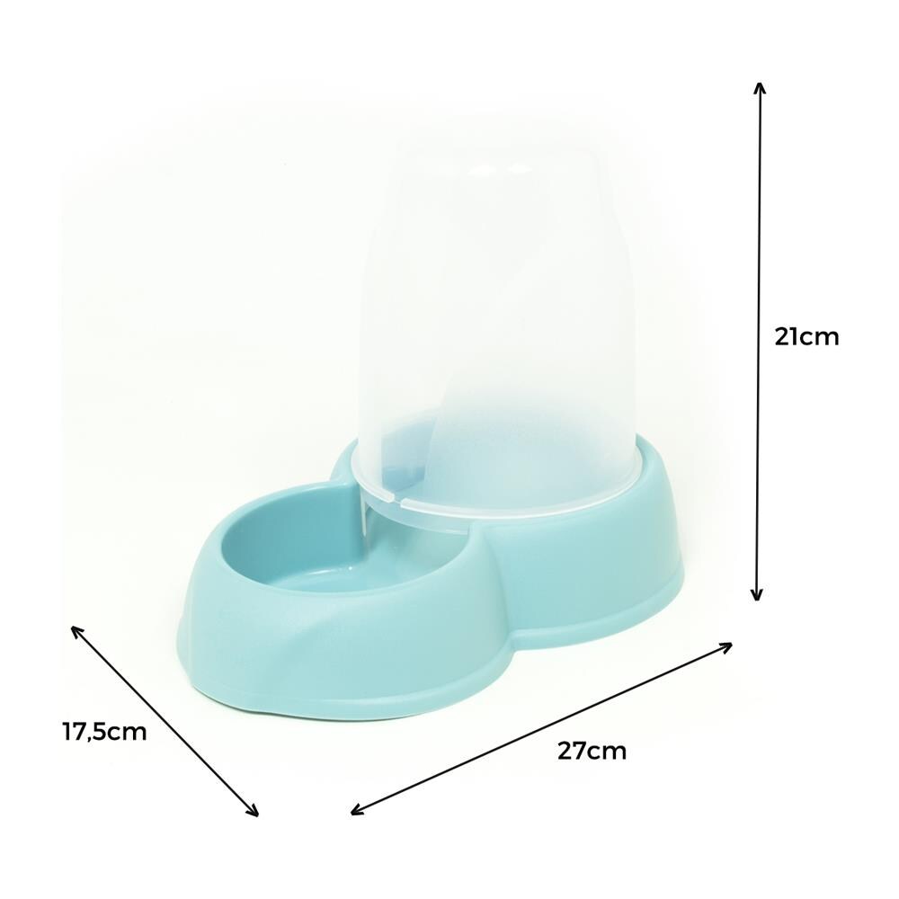 Dispenser Cibo Acqua 1,6L Per Animali Modello 700084 Colore Azzurro   - Foto 4