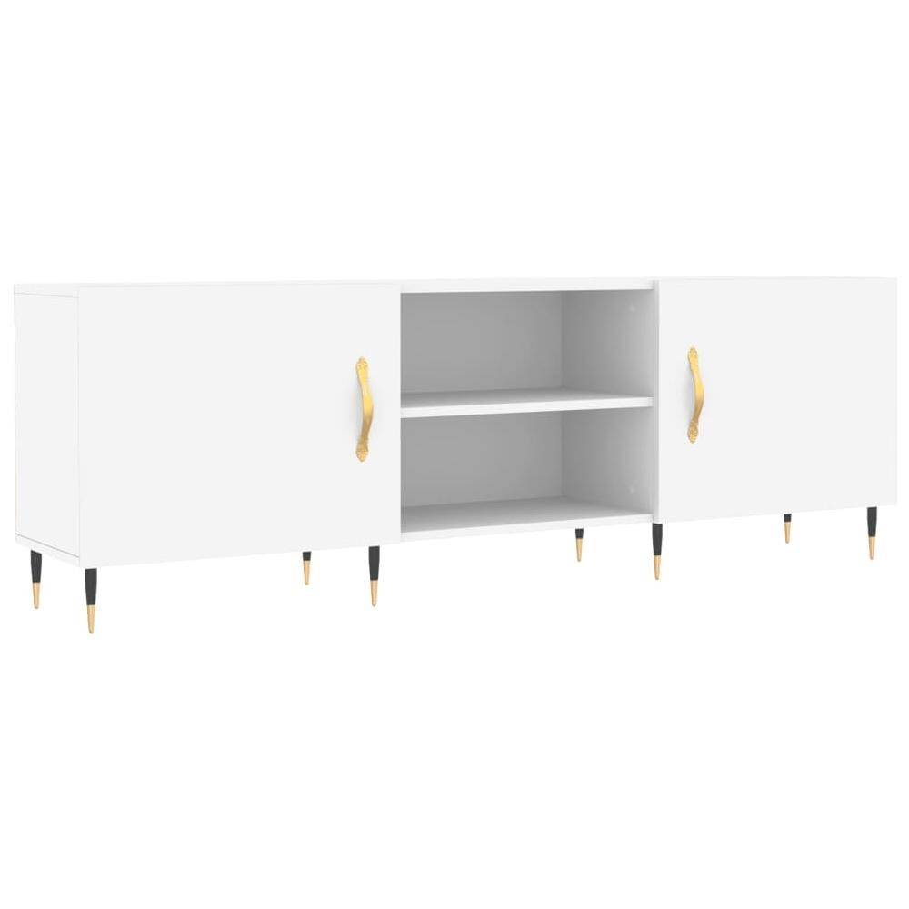 Mobile Porta Tv Bianco 150x30x50 Cm In Legno Multistrato - Foto 2