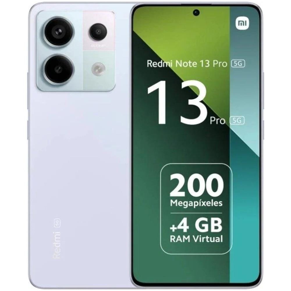 Redmi Note 13 Pro 5G 512GB 12GB RAM Dual Sim Display 6.67" AMOLED Fotocamera 200 Mpx Android 13 Colore Viola - Foto 1