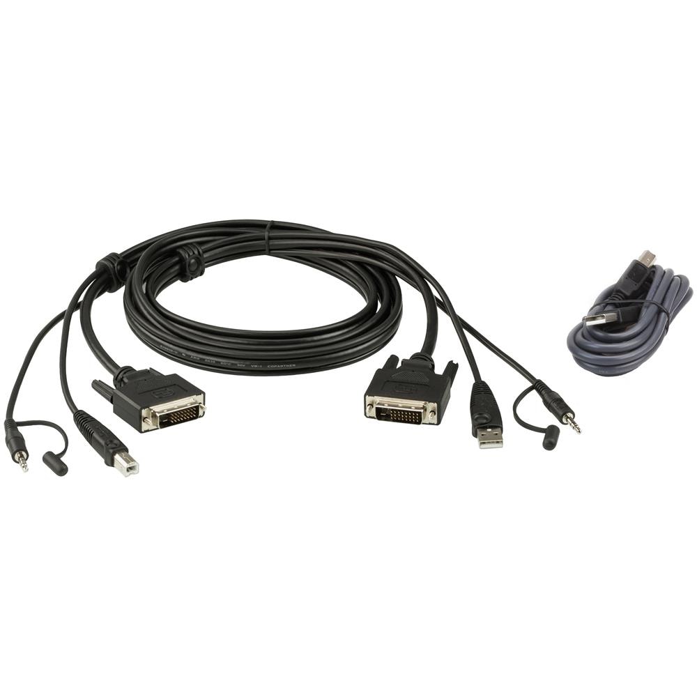 Kit cavo KVM di sicurezza USB DVI-D Dual Link da 1,8 M - Foto 1