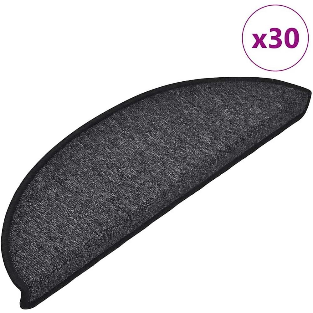 Tappetini per Scale 30 pz Antracite 56x17x3 cm - Foto 1