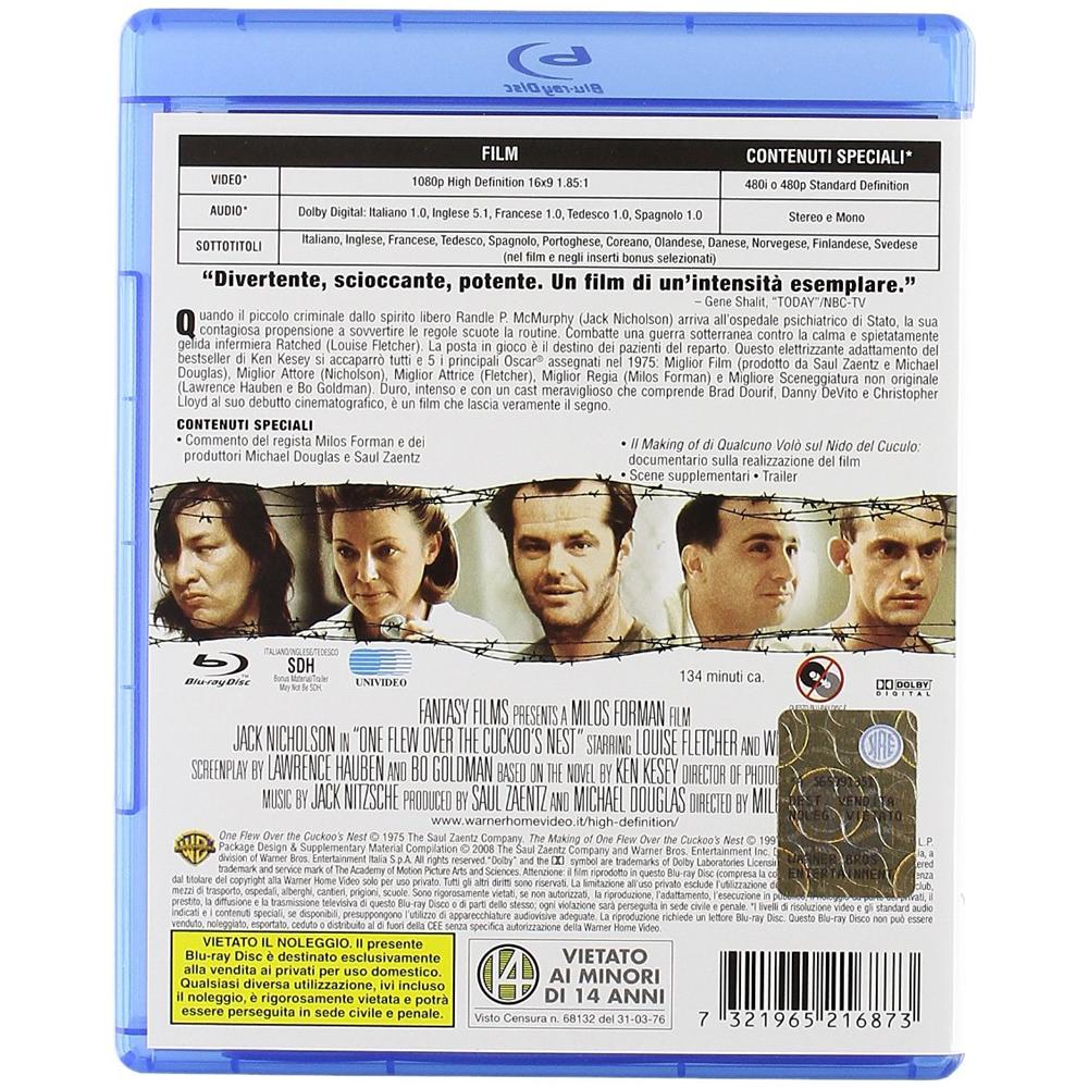 Qualcuno Volo' Sul Nido Del Cuculo (Blu-Ray)  - Foto 2