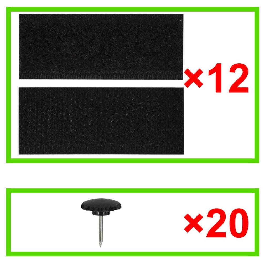 Tende Antimosche per Porta 2 pz 210 x 100 cm 2pz Magneti Nera - Foto 14