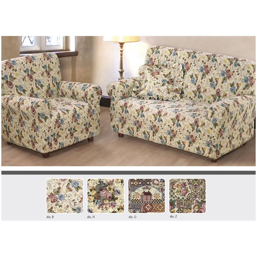 Copridivano Disegno Elastik 3 Posti Dis. B - Foto 1