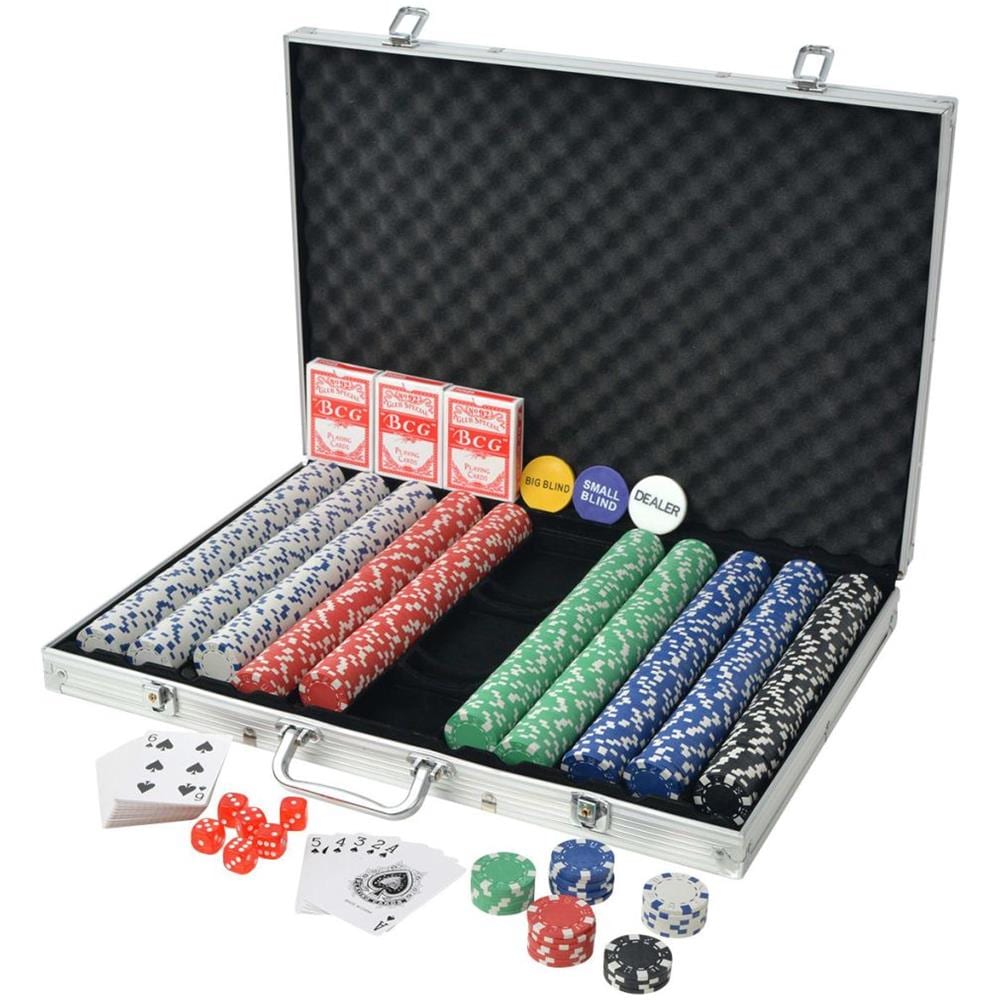 Set Da Poker Con 1000 Chips Alluminio - Foto 2