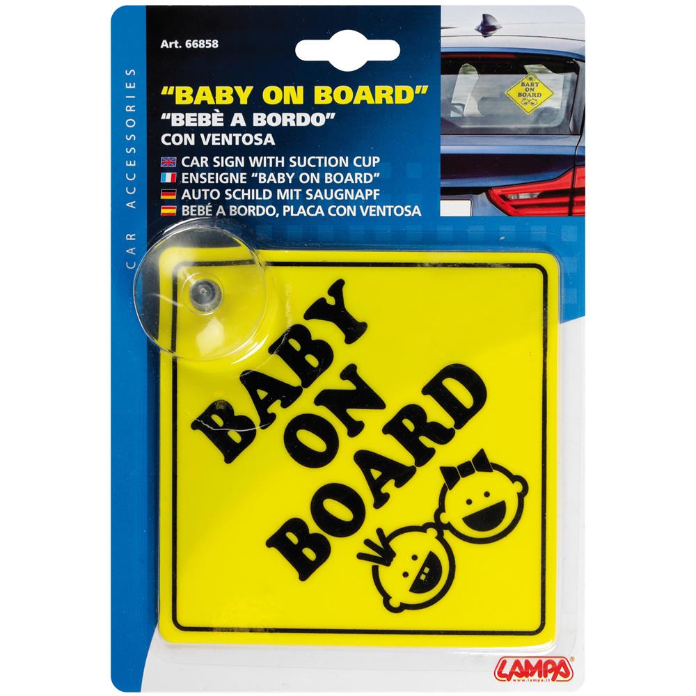 Bimbo A Bordo, Contrassegno Con Ventosa - Foto 2