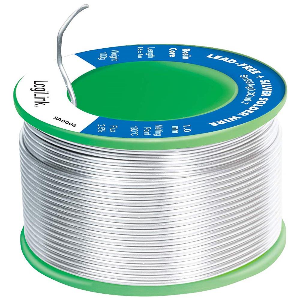 Stagno In Rotolo Per Saldatura Senza Piombo Argento 1 Mm 100g - Foto 2