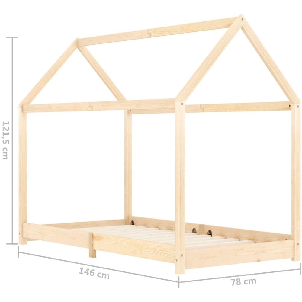 Giroletto Per Bambini In Legno Massello Di Pino 70x140 Cm - Foto 7