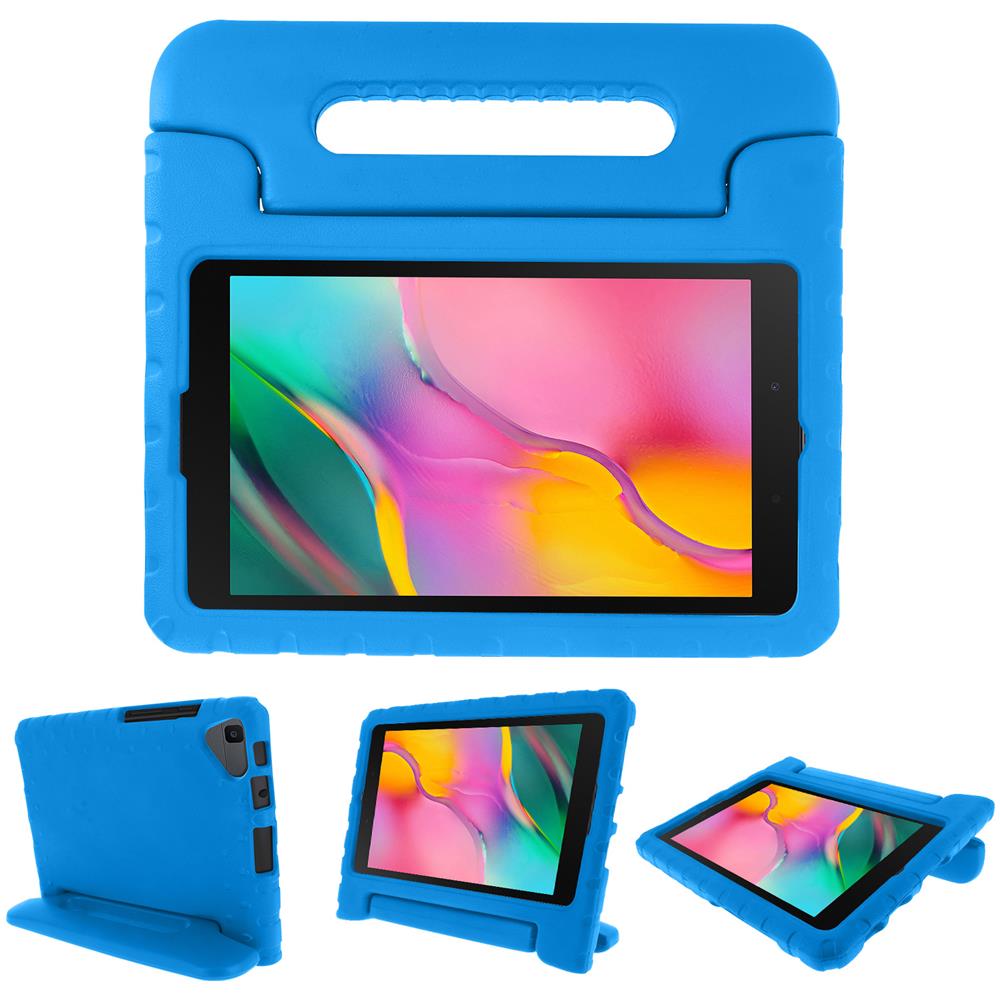 Cover Samsung Galaxy Tab A 8.0 2019 Anti Shock Speciale Bambino Con Manico Blu - Foto 1