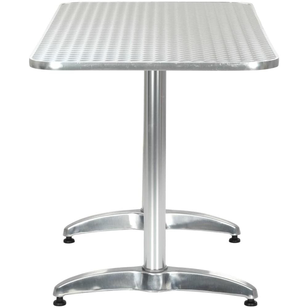 Set Da Pranzo Da Giardino 5 Pz In Alluminio Argento - Foto 15