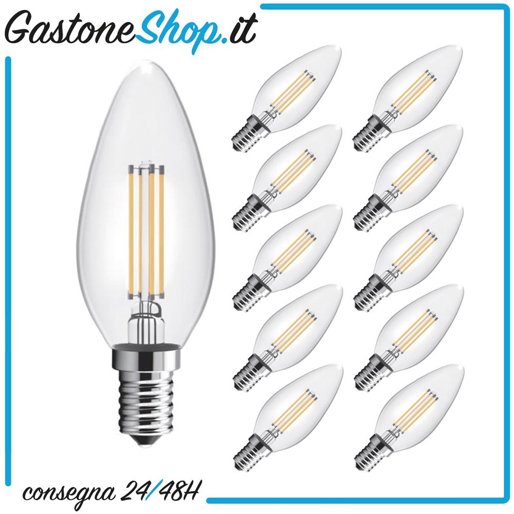 10x Lampadina Led Filamento Oliva Full Light E14 - Foto 1