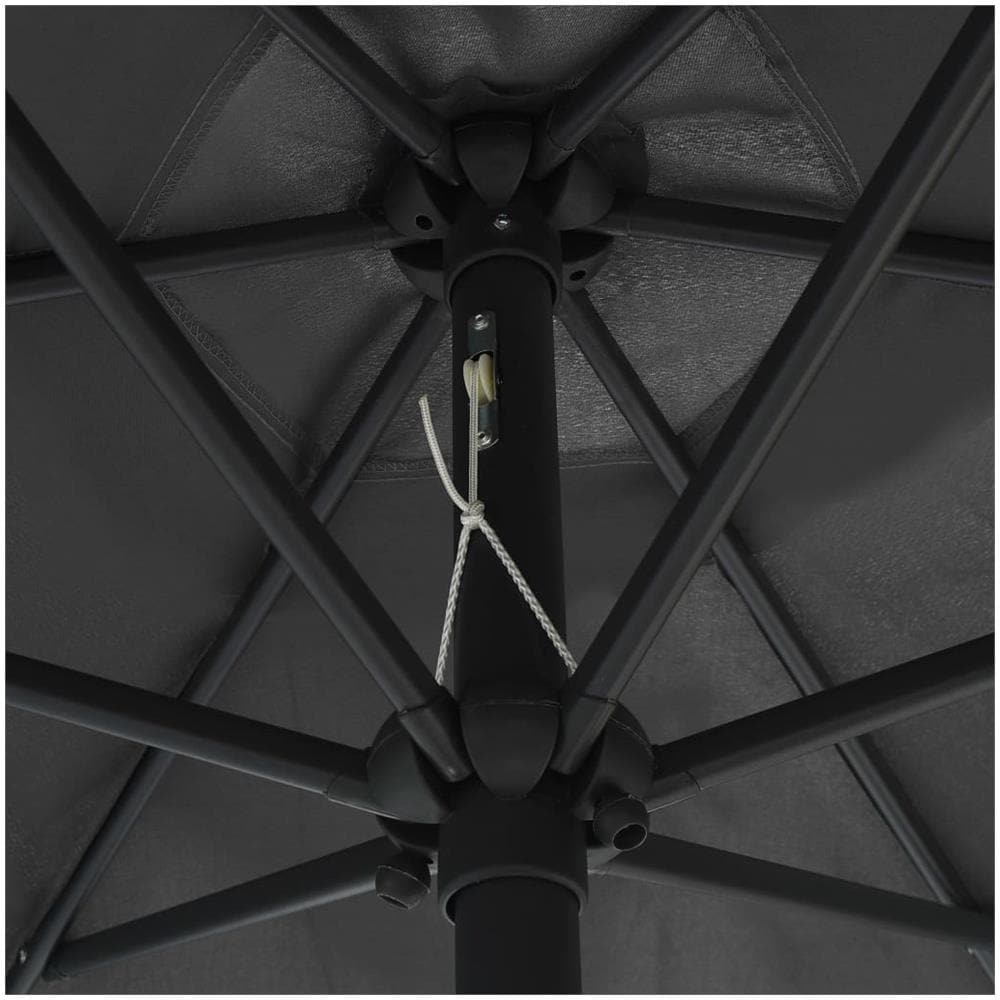 Ombrellone da Esterni con Palo in Alluminio 270x246cm Antracite - Foto 3