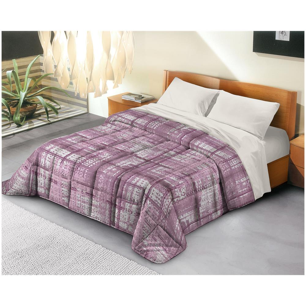 Trapunta Invernale In Ecopiuma Da 380 Gr / mq Calda, Anallergica E Traspirante - Gaia Rosa - Matrimoniale - Foto 1