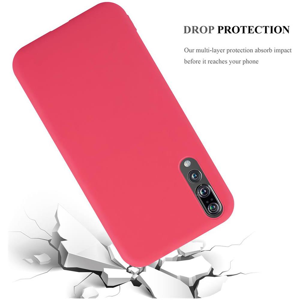 Custodia Compatibile Con Honor P20 Plus / P20 Pro In Candy Rosso - Coperchio Protettivo In Silicone Tpu Flessibile - Foto 8