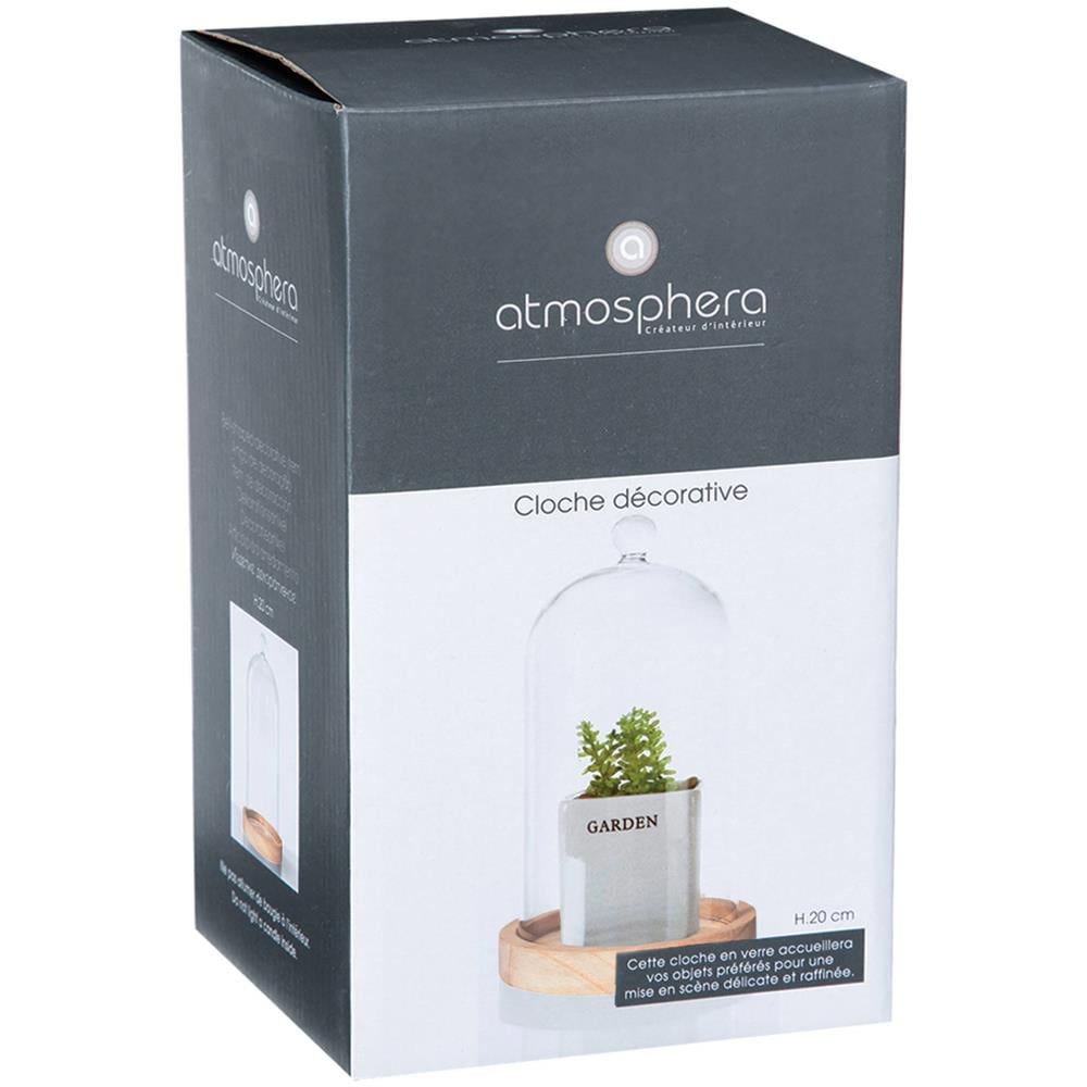 Cupola In Vetro Su Base In Legno, Ø 12 Cm - Foto 2