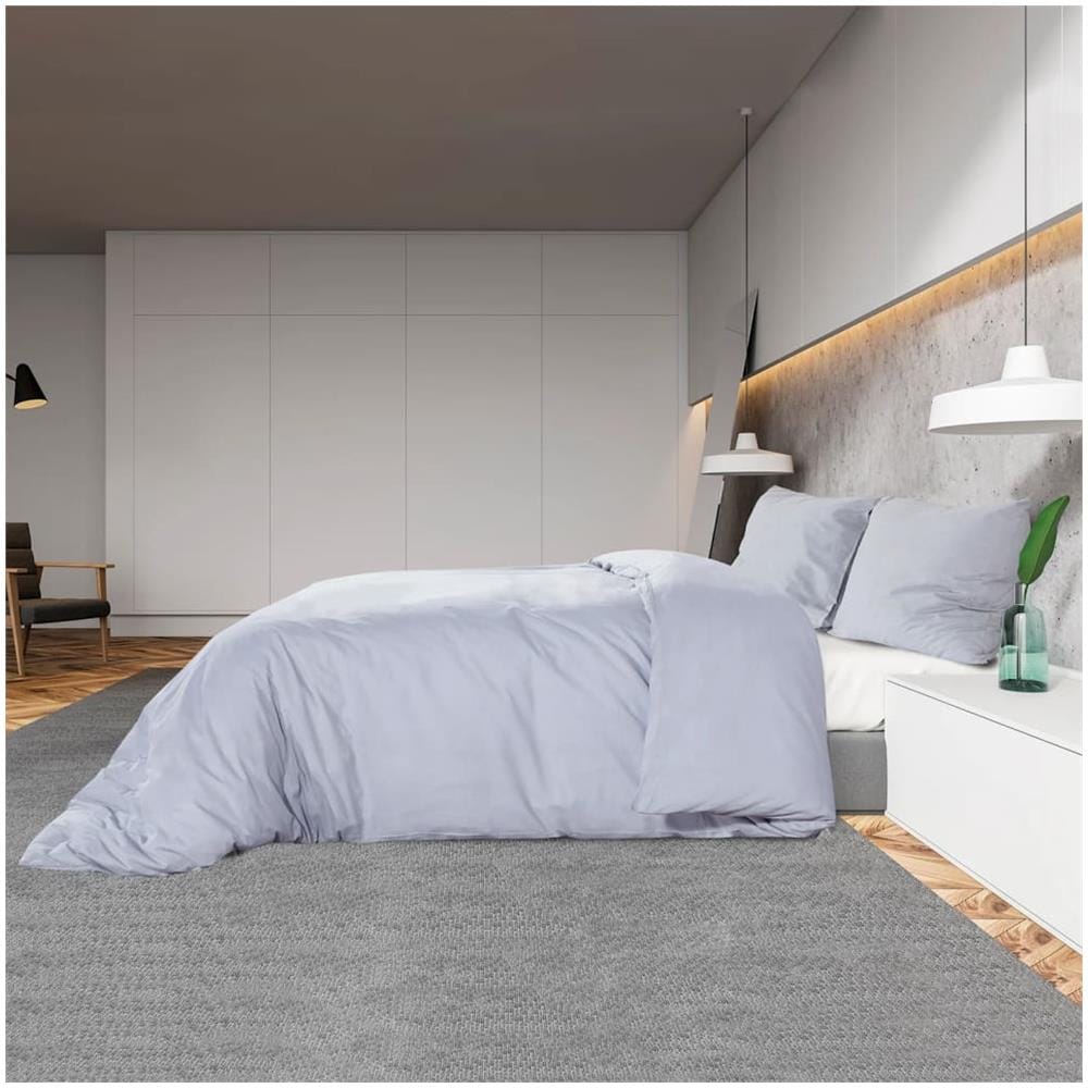 Set Copripiumino Grigio 200x200 Cm In Cotone - Foto 7