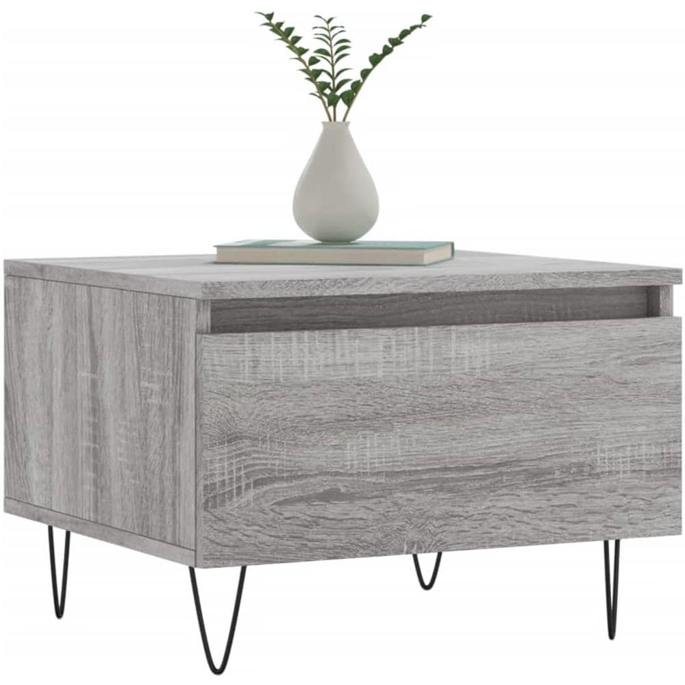 Tavolini Salotto 2pz Grigio Sonoma 50x46x35cm Legno Multistrato - Foto 3