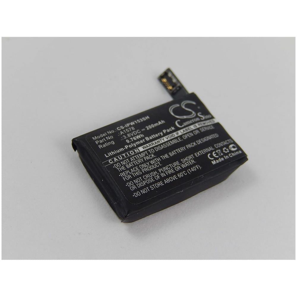Li-polymer Batteria 200mah (3.8v) Per Smartwatch Apple Watch Mj2x2ll / a, Mj2y2ll / a, Mj302ll / a, Mj312ll / a, Mj322ll / a, Mj332ll / a Come A1578. - Foto 1