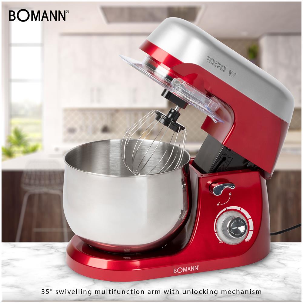 Robot Cucina Multifunzione Impastatrice Planetaria 5 Litri 1000w Km 6009 Cb - Foto 12